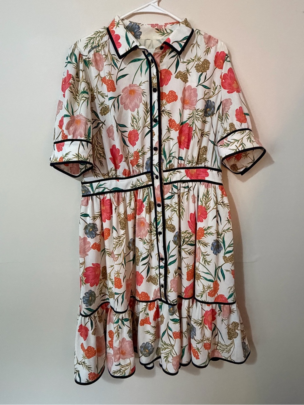 Kate Spade Floral Button-Front Tiered Women’s Dress